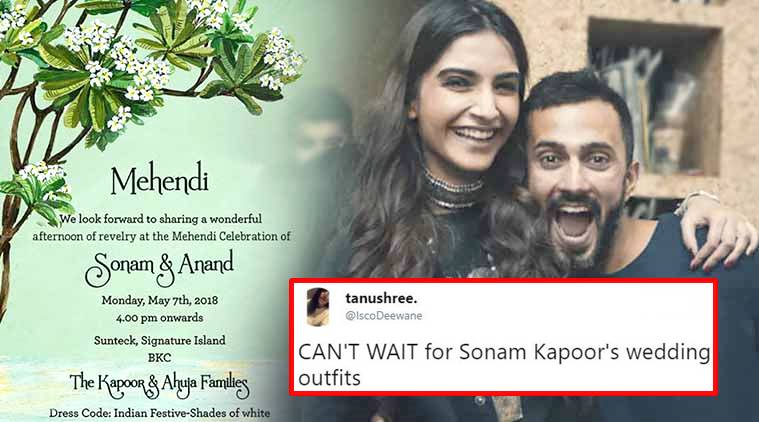 Sonam Kapoor-Anand Ahuja wedding card: Netizens find it as elegant as ...