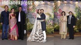 sonam kapoor and anand ahuja at the reception