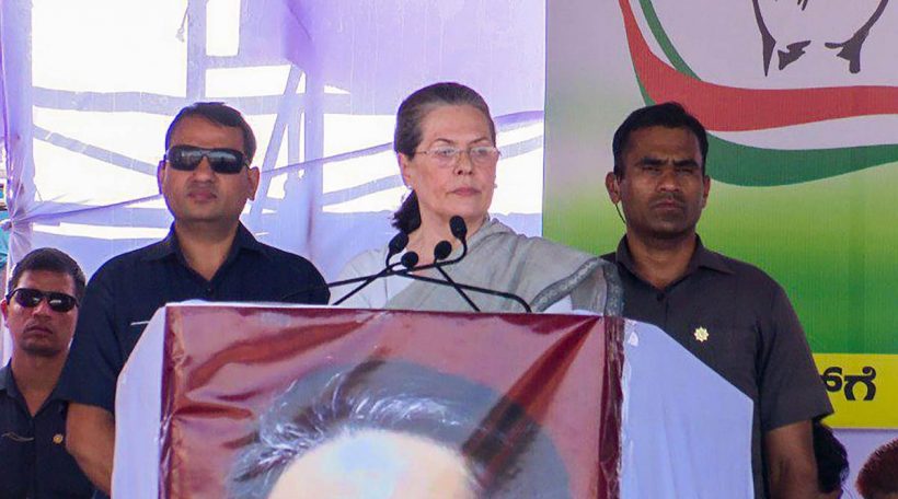 Sonia Gandhi, Karanataka rally, Sonia gandhi rally, PM Modi, Narendra Modi, Karnataka assembly elections, Karnataka polls 2018, India news, indian express news