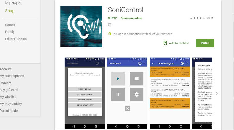 Smartphone privacy, Ultrasonic firewall, St Polten University of Applied Sciences, smartphone firewall system, SoniControl for Android, data transmission, internet services, online cookies, microphone ability 