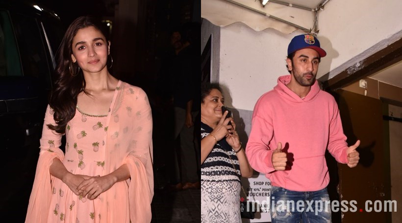 alia bhatt and ranbir kapoor at raazi screening