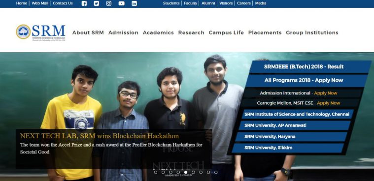 SRMJEEE result 2018, srmuniv.ac.in, SRMJEEE result, SRM JEEE result