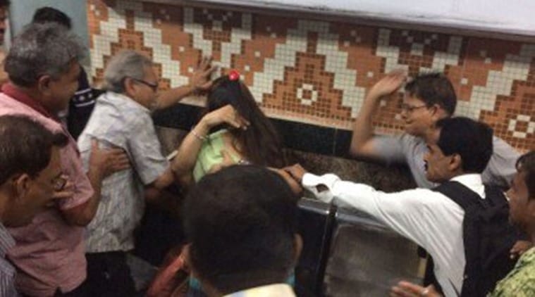 Kolkata metro moral policing incident