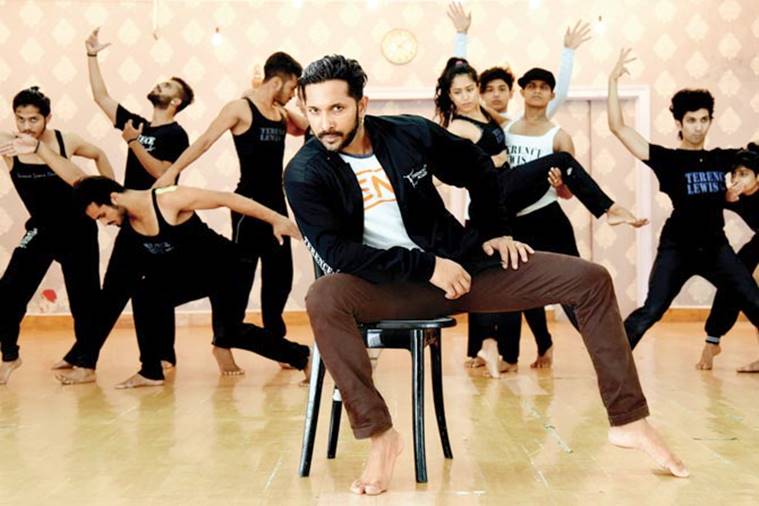 Terence Lewis with his students