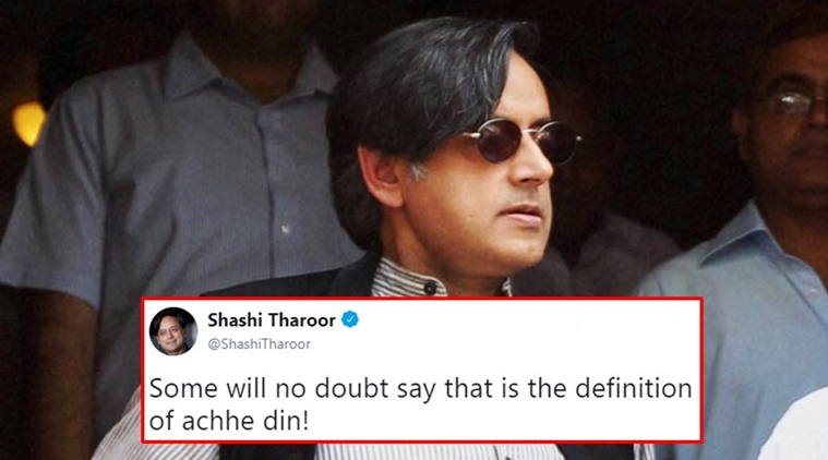 Shashi Tharoor thinks this word on Twitter defines 'achhe din' for some; do  you agree? | Trending News,The Indian Express