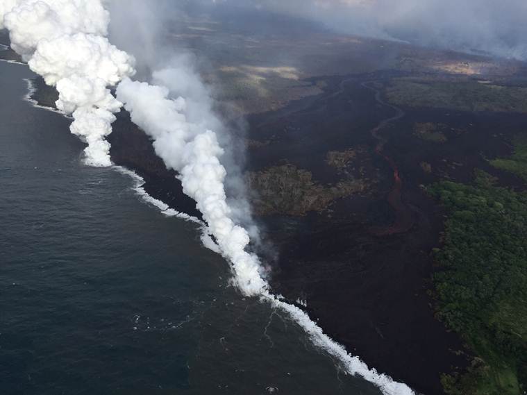 hawaii, volcano, lawa, kilauea volcano, hawaii volcano eruption, hawaii volcano latest news, indian express