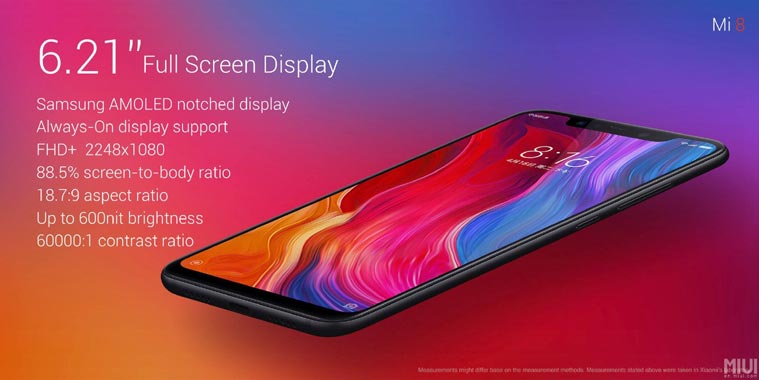 Image result for xiaomi mi 8 specs and price