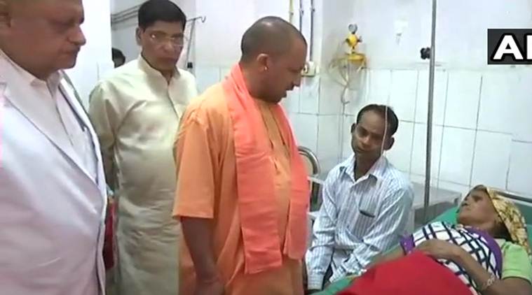 Yogi Adityanath visits hospital to meet people injured in dust storm that claimed 73 lives in UP