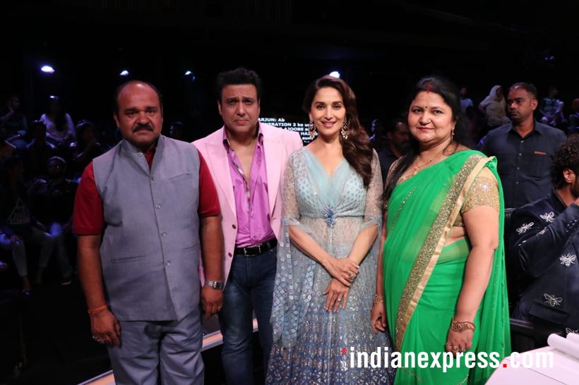 sanjeev srivastava aka dancing uncle with govinda and madhuri
