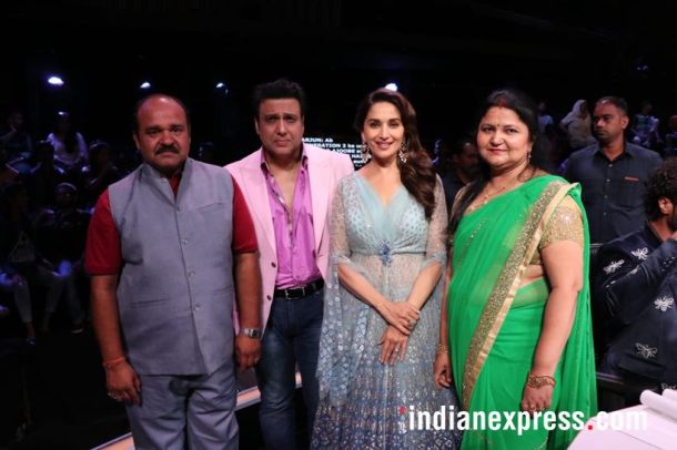 sanjeev srivastava aka dancing uncle with govinda and madhuri