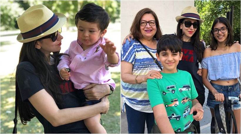 Taimur Ali Khan at Karisma Kapoor's birthday