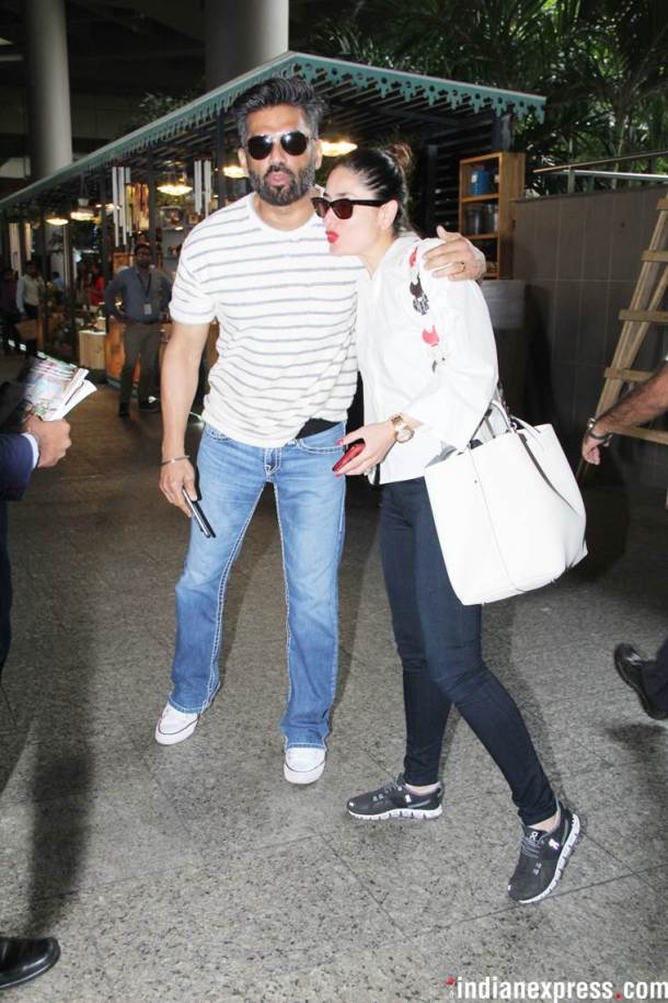 kareena kapoor khan with suniel shetty