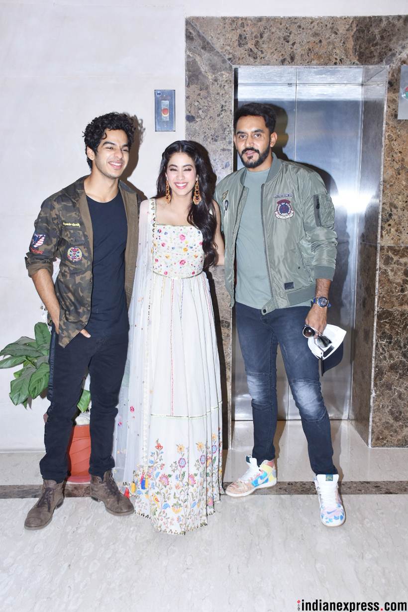 ishaan khatter, janhvi kapoor and shashank khaitaan