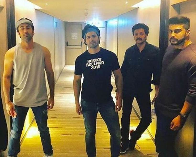 ranbir kapoor, varun dhawan and arjun kapoor in IIFA 2018