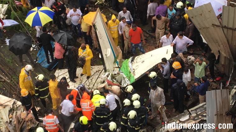 Mumbai plane crash: Chartered aircraft crashes in Ghatkopar, five dead ...