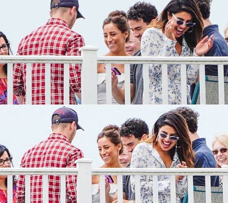 Priyanka Chopra Nick Jonas hanging out together