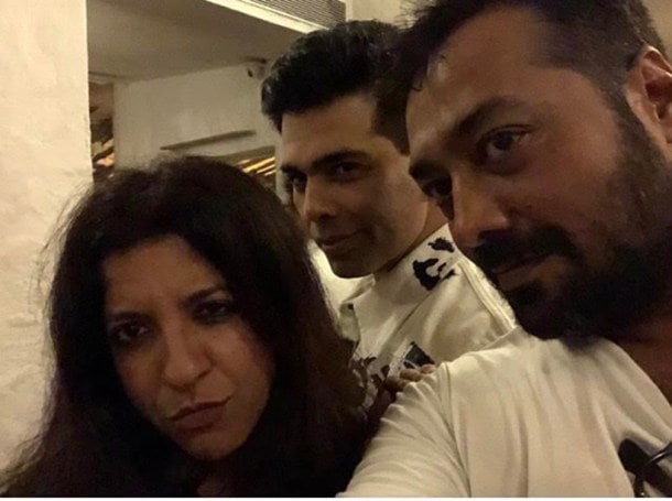 anurag kashyap with karan johar and zoya akhtar