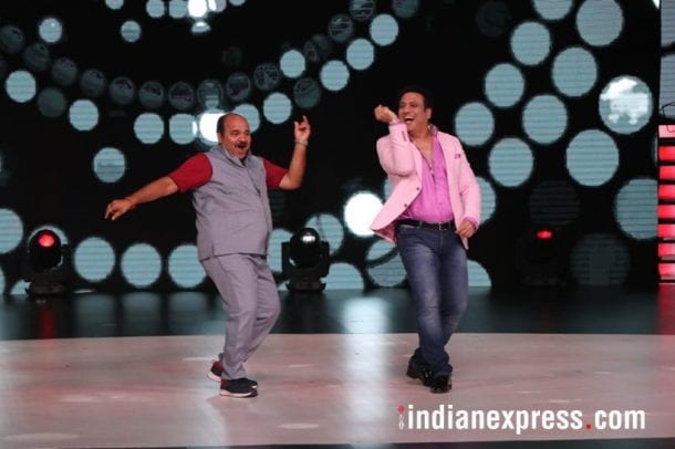 sanjeev srivastava aka dancing uncle and govinda photos