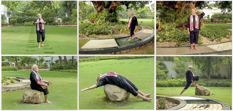 Prime Minister Narendra Modi takes the fitness challenge | India News ...