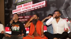 Baba ramdev, missionfitindia, patanjali, grand master shifuji, fever fm, my fm, rj stuti, ftc, fit india, fitness challenge, indian express, indian express news