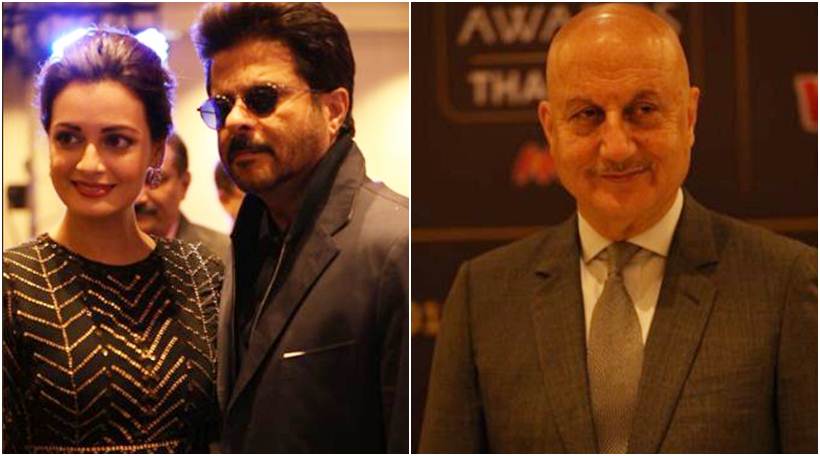 anil kapoor, dia mirza and anupam kher
