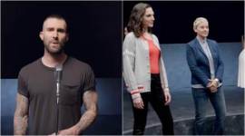 adam levine and gal gadot with ellen degeneres