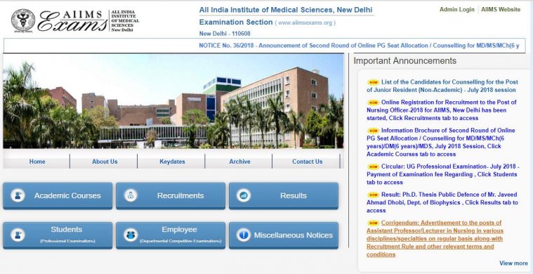 AIIMS Delhi, AIIMS jobs, medical jobs, aiimsexams.org