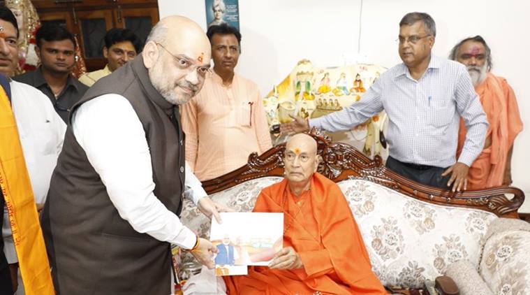 'Sampark for Samarthan' campaign: Amit Shah meets religious heads in Haridwar