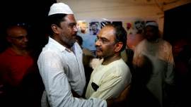 ankit saxena murder, ankit saxena's father, yashpal saxena iftar, ashish saxena, iftar party, delhi, delhi news, indian express news