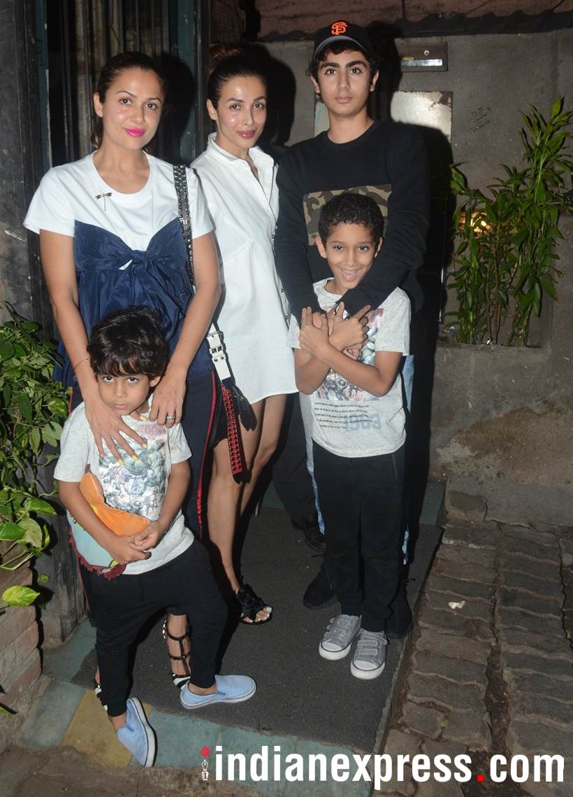 Malaika Arora, Amrita Arora, kids