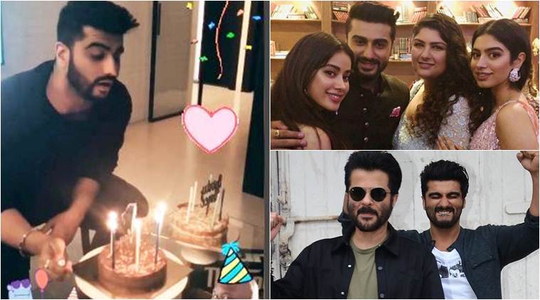 Happy Birthday Arjun Kapoor Janhvi Anshula Sonam Anil Kapoor Shower