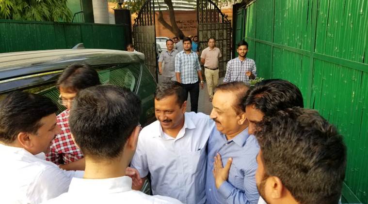 After nine days, Delhi CM Arvind Kejriwal ends L-G office sit-in, officers back at work