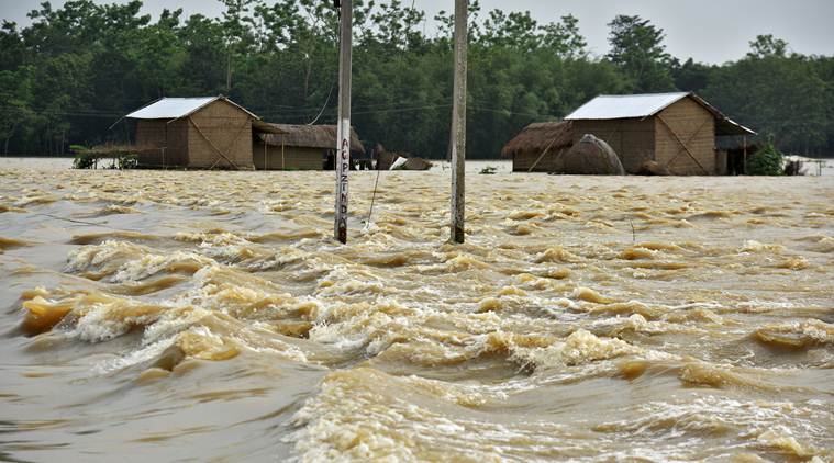 Floods, rain and landslides batter northeast India; death toll touches 17 | North  East India News,The Indian Express