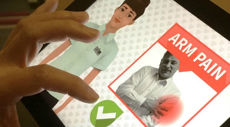 Heart attack app, SAVE app, heart attack monitoring, Flinders University, symptoms of heart attack, SAVE symptom recognition, avatar based apps, discharge information