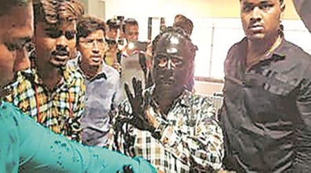 Rajkot: ABVP activists assault professor, blacken face