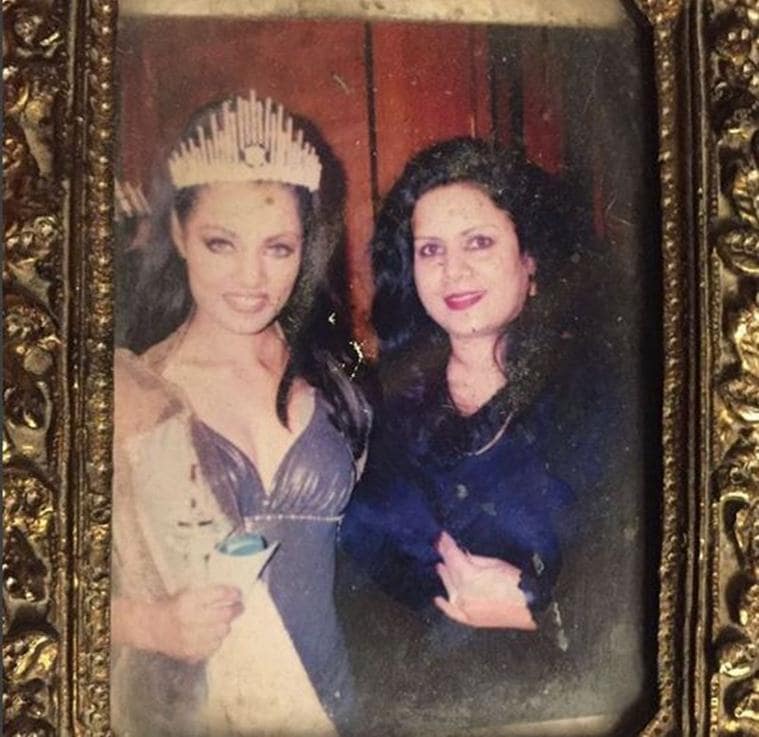 celina jaitly with her mother