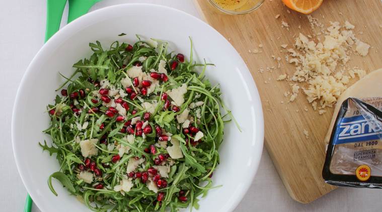 Express Recipes Trying To Eat Healthy Whip Up This Classic Rocket Leaves Salad Lifestyle News The Indian Express