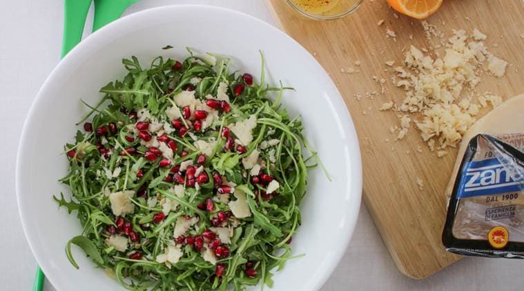 Express Recipes Trying To Eat Healthy Whip Up This Classic Rocket Leaves Salad Lifestyle News The Indian Express