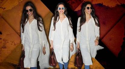 Deepika Padukone wore the comfiest airport look and we're taking notes. See  pics
