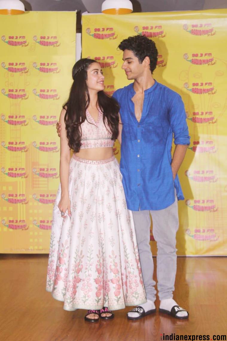 dhadak actors Ishaan Khatter and Janhvi Kapoor promote Zingaat