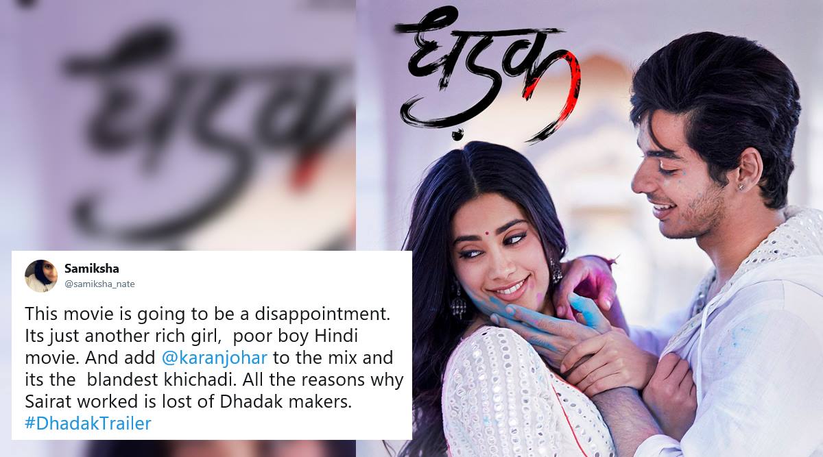 Dhadak Trailer Janhvi Kapoor And Ishaan Khatter S Love Story Lacks Sairat Magic Say Twitterati Trending News The Indian Express