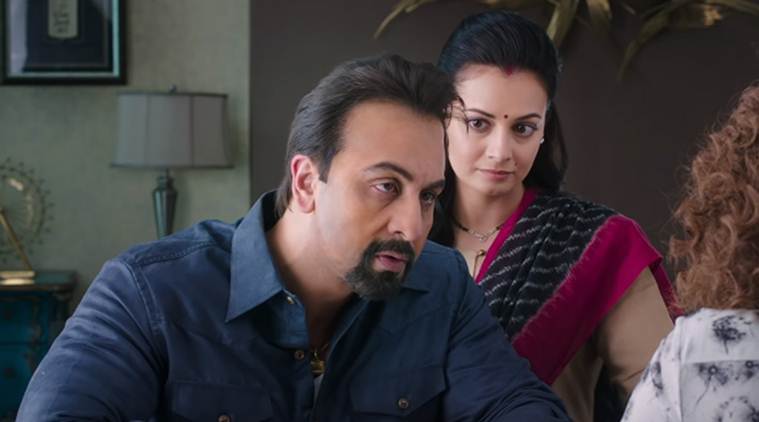 Dia Mirza and Ranbir Kapoor in Sanju
