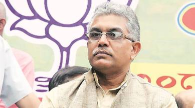 Complaint against Dilip Gosh, shiv sena filed complaint, Complaint Against BJP state chief, Kolkata news, Indian Express 