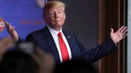 Donald Trump says NATO is better funded "only because of me"