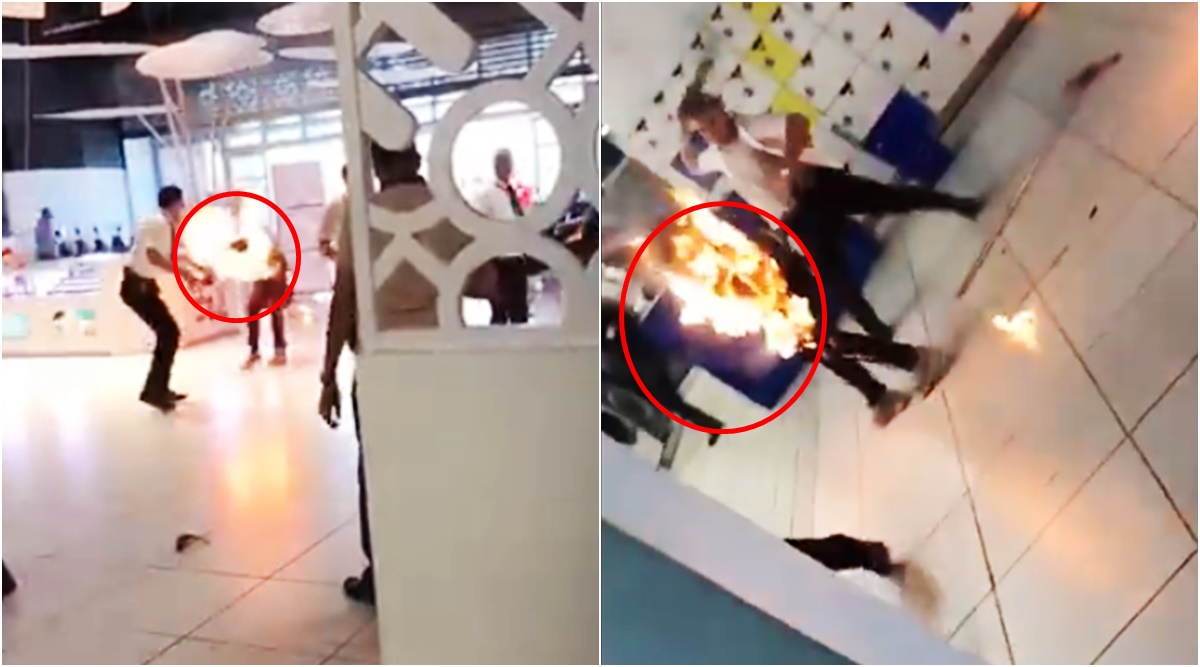 Watch The Man On Fire In A Dubai Mall Video Is Fake Here S The