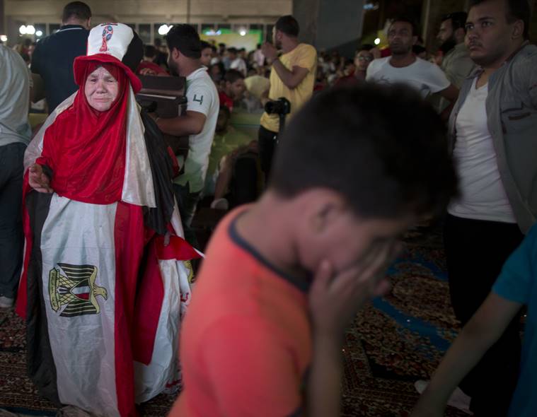 Scene in Cairo after Egypt's loss to Russia at the World Cup