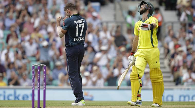 Maxwell lost his wicket at the wrong time for Australia. (AFP) 