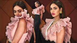 Esha Gupta, Esha Gupta fashion, Esha Gupta latest photos, Esha Gupta Alpana, Esha Gupta western dresses, Esha Gupta ruffle gown, indian express, indian express news