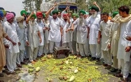 Farmer protest, All India Farmer protest, Gaon Bandh, Punjab Gaon Bandh, Punjab farmers, Indian Express