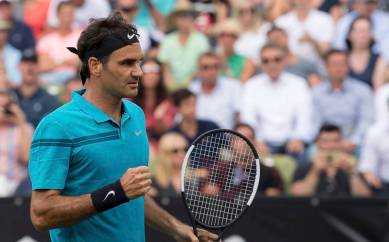 Roger Federer at Mercedes Cup in Stuttgart